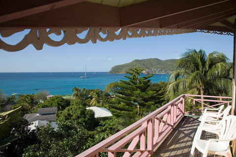 Captains House upper veranda view